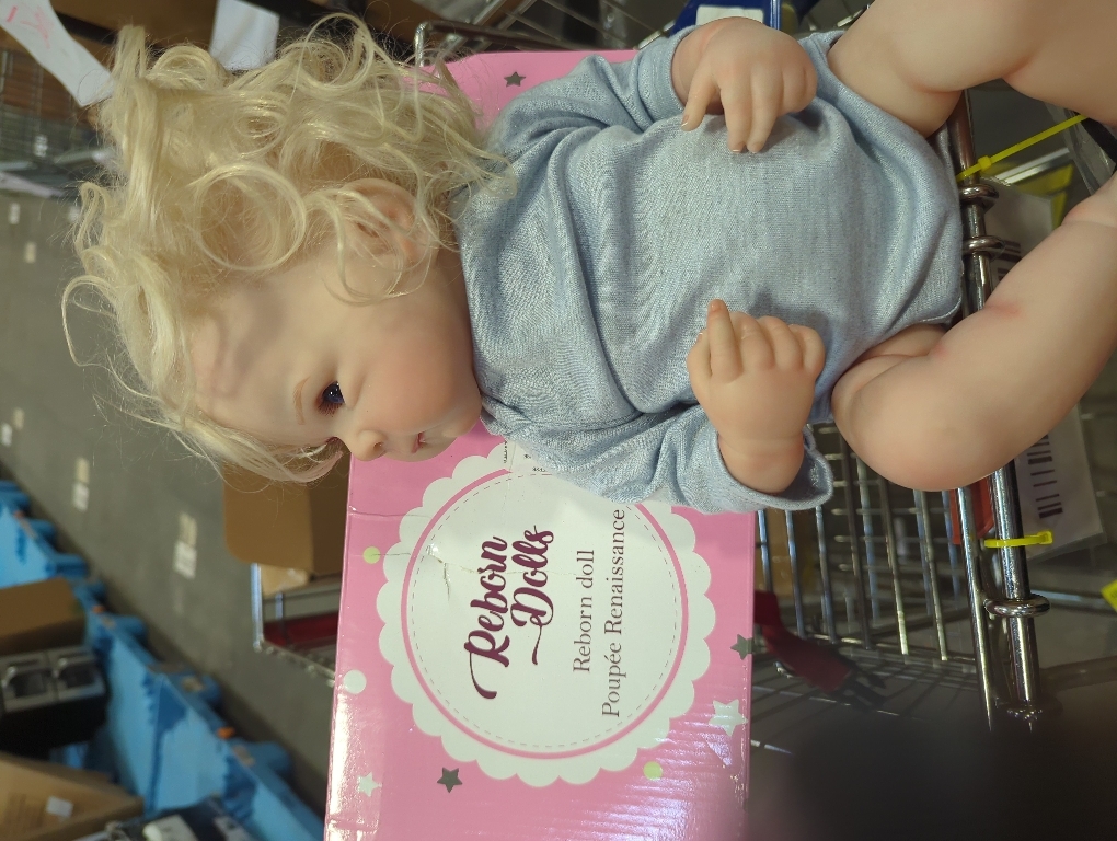 Riley - 24 Reborn Baby Dolls Curly Blonde Hair Lively ...