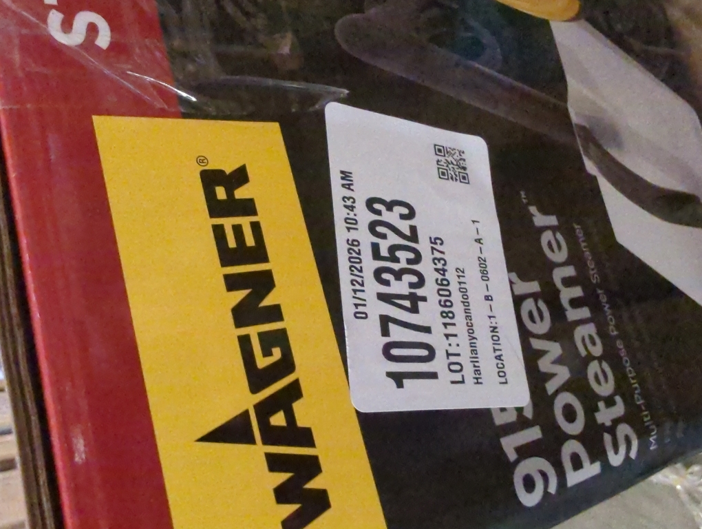 Wagner Black/Yellow Plastic/Steel Power Steamer