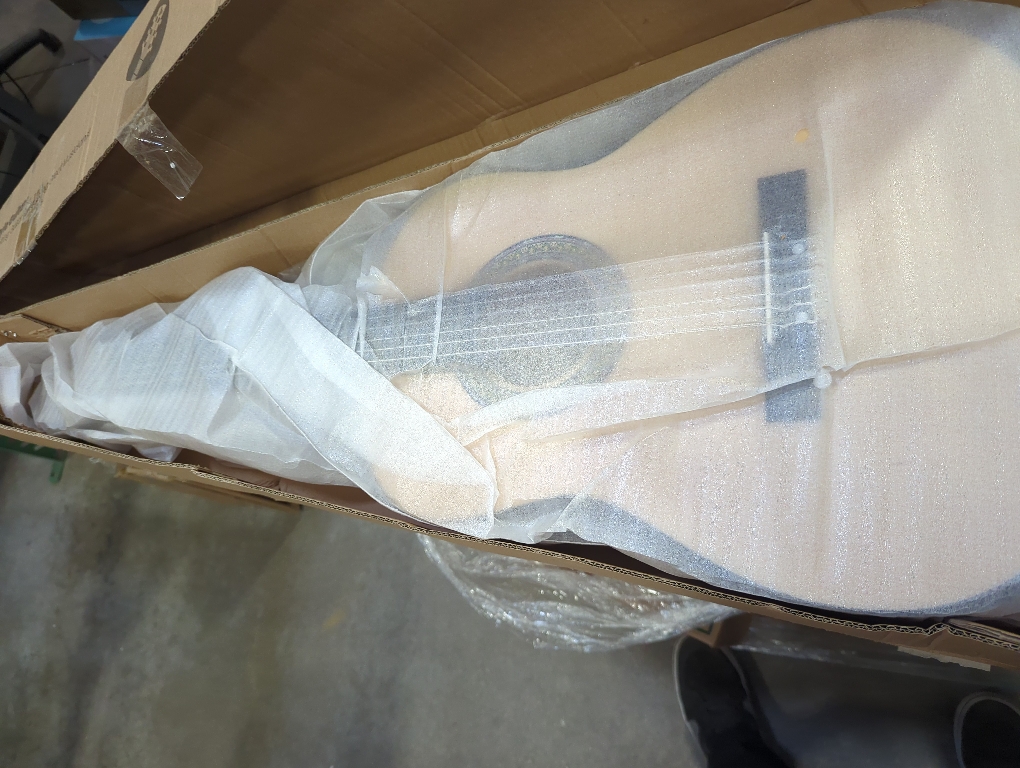 Pyle Beginner Acoustic Guitar Kit, 3/4 Junior Size All Wood Instrument with Full Accessory Kit, Picks, Shoulder Strap, Carry Case, Cleaning Cloth, Tuner App, 2 Month Lessons, 36” (Natural Gloss)