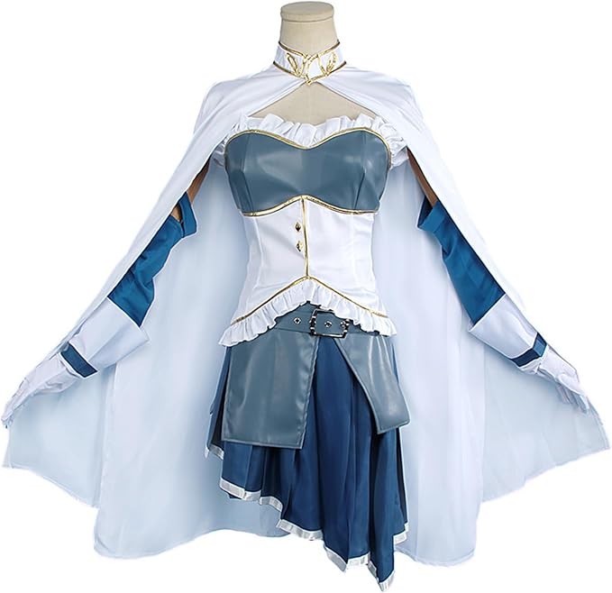 CandyTune Sayaka Miki Cosplay Women Blue Suit Costume Full Set Halloween Medium/Large