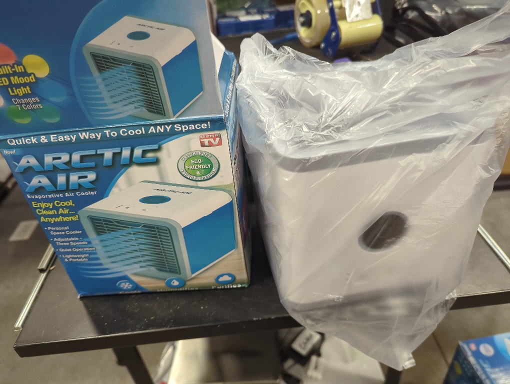 Ontel Arctic Air Portable Air Conditioner Cooler Humidifies Purifies LED Lights