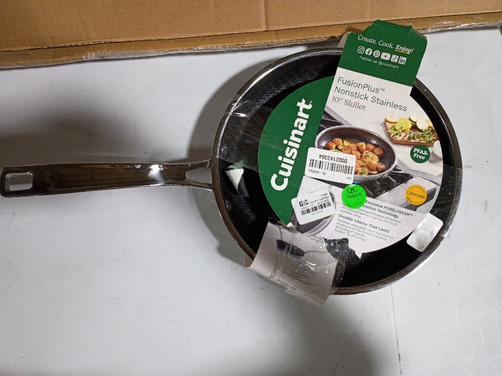 Cuisinart FusionPlus 10 Hybrid Stainless Steel and Ceramic Nonstick Fry Pan