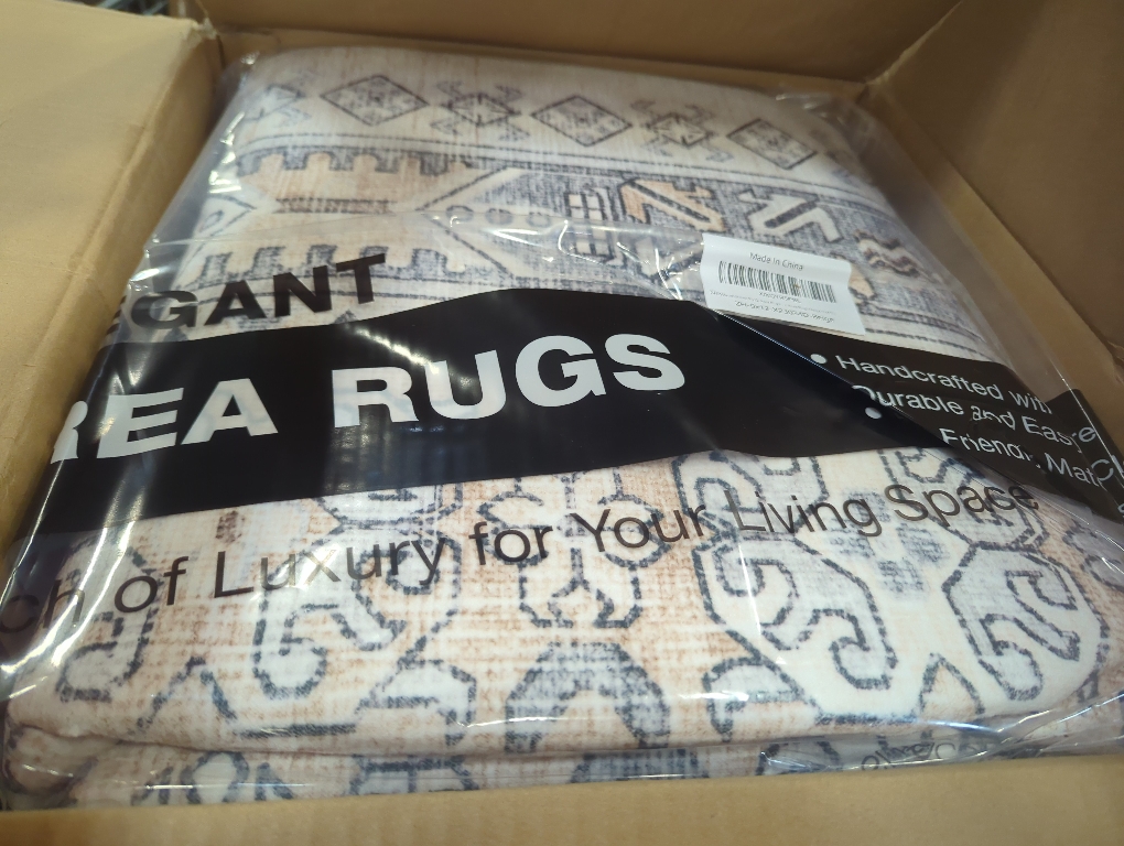 zesthome Size 9x12 Color  beige Area Rugs,Stain Resistant Washable Rug,Ultra-Thin Rugs for Living Room,Bedroom,Non-Slip Backing Home Decor Large Area Rug (Beige,9'x12')