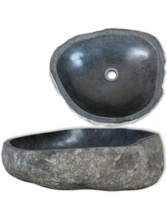 Basin River Stone Oval vidaXL