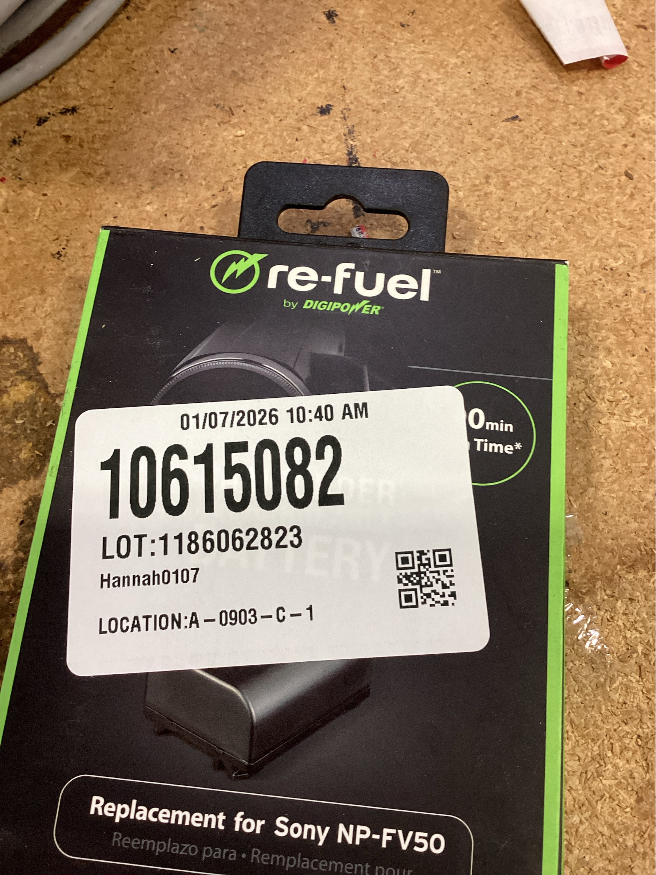 Digipower - Re-Fuel Rechargeable Lithium-Ion Replacement Battery for Sony Np-fv50