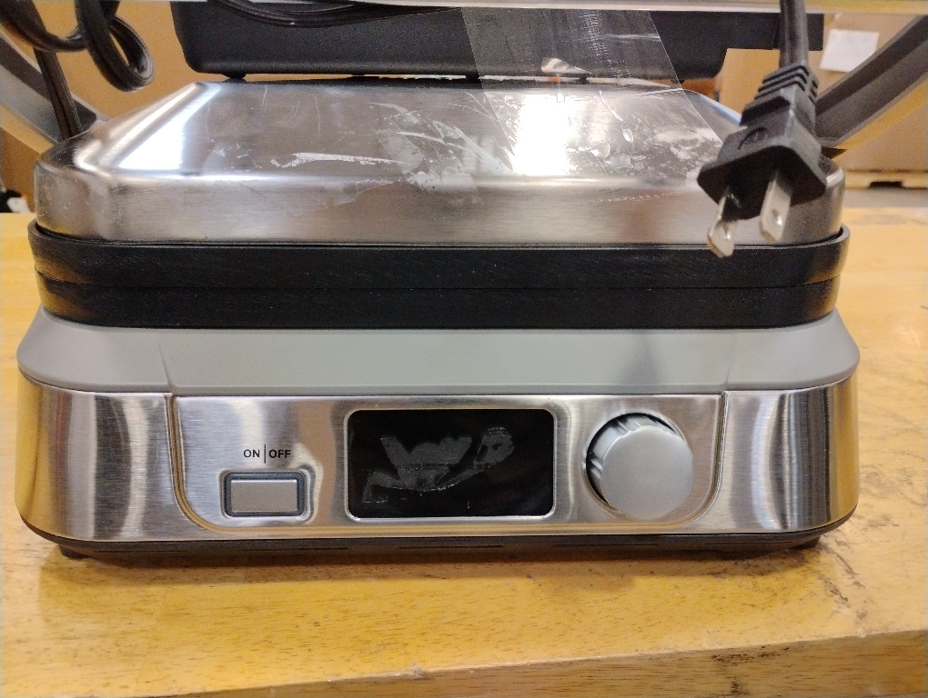 Cuisinart Electric Griddler FIVE Countertop Grill, Enjoy 5-in-1 Functions Including Panini Press, LCD Display, Wide Temperature Range, and Sear Function, Nonstick Plates, GR-5NAS, Stainless Steel‼️light dirt‼️