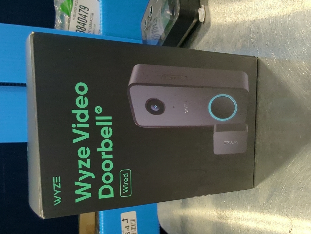WYZE Wired Doorbell Camera v2(existing doorbell Wiring Required), 2K Security Video Doorbell, Color Night Vision, 2-Way Audio, Package Monitor, Works with Alexa & Google Assistant. Free Expert Setup
