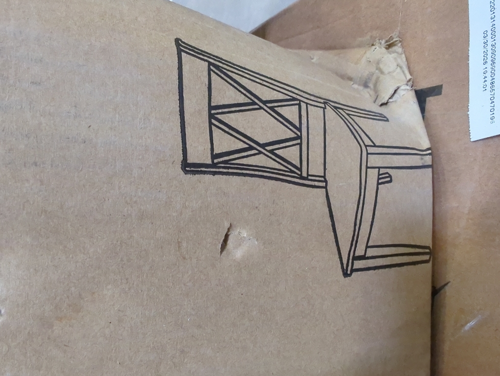 White Chair With X-Back