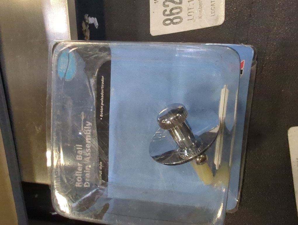 Keeney 1.5-in Chrome Roller Ball Drain with Brass