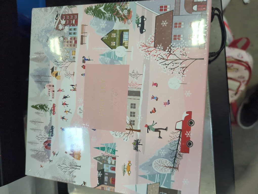 Pink Sky, Winter's Day, 500 Piece Jigsaw Puzzle