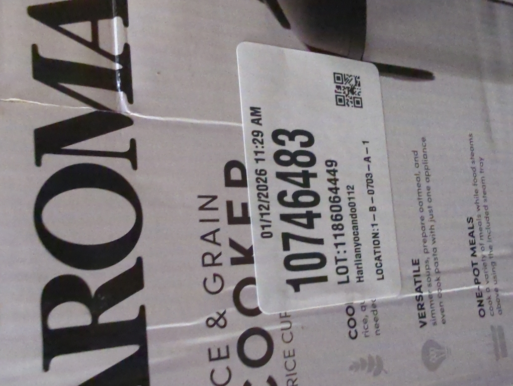 Aroma 8-Cup (Cooked) Rice & Grain Cooker, Steamer, New Bonded Granited Coating