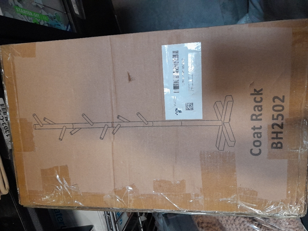 Coat Rack, Freestanding Coat Rack with 8 Hooks and 3 Adjustable Size Tree Coat