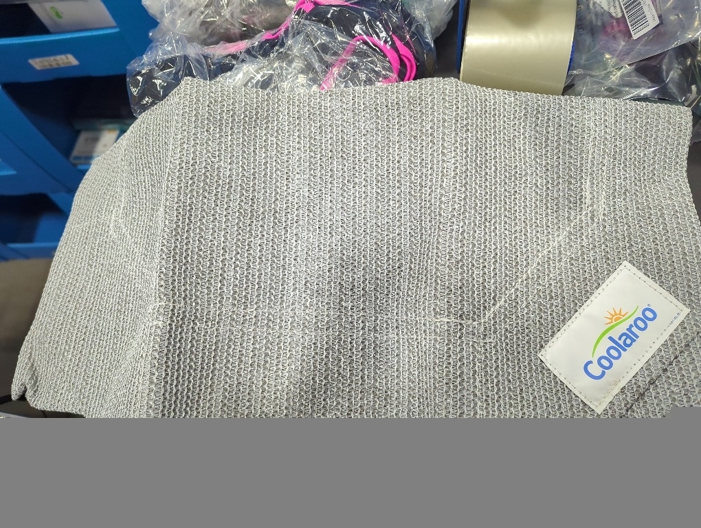 Coolaroo Original Elevated Dog Bed - Breathable Off-The-Ground Pet Bed with Cooling Fabric, Joint Relief & Moisture-Resistant Fabric, 100% Recyclable, Easy Clean, Grey, Medium