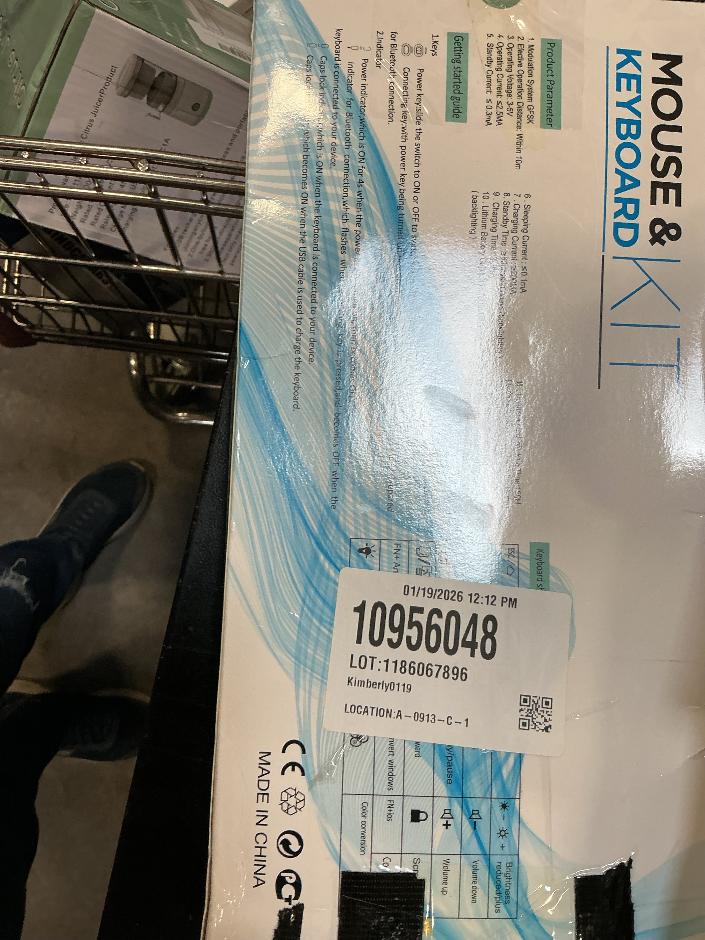 Bluetooth Keyboard and Mouse Combo for iPad - 9.72 Rechargeable Wireless Keyboard & Mouse, Type-C Charging, Perfect for On-The-Go Professionals (White)