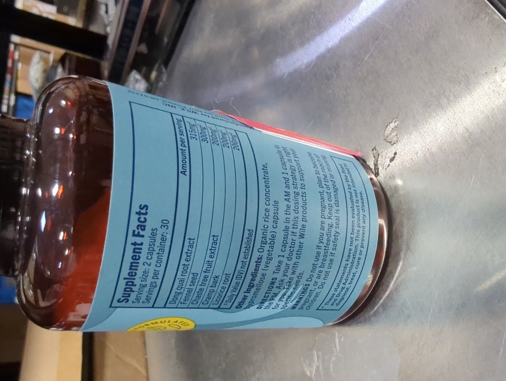 WILE Menopause and Perimenopause Supplements for Women - Menstrual Cramp, PMS and Heavy Period Relief with Dong Quai - Premenopausal Support for Hormone Balance & Improved Mood, Vegan, 30 Servings