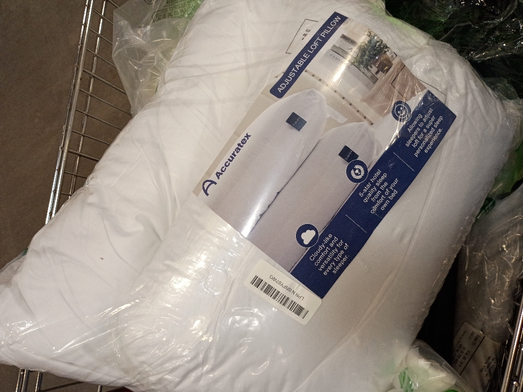 ACCURATEX Pillows  Set of 2, Hybrid Shredded Memory Foam Pillow[Adjustable Loft], Fluffy Down Alternative Fill Removable Cotton Cover, Firm Supportive Pillow for Side Back Sleepers