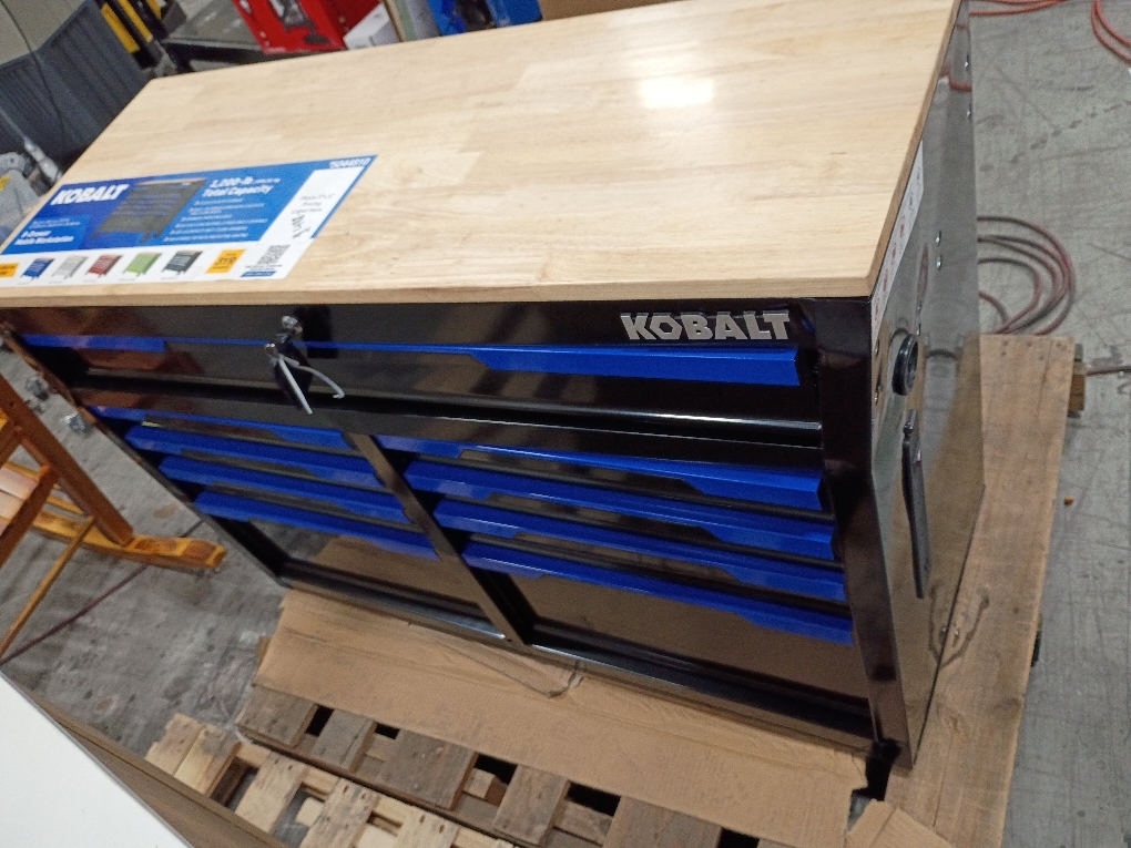 9-Drawer Mobile Workstation  1200-lbs (It has dents and some drawers don't open, see the pictures)