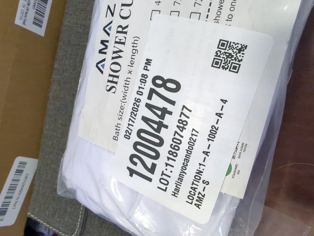 Amazer Long Stall Shower Curtain Liner Washable, 54 x 78 Inches, Fabric Shower Liner with 2 Bottom Stones, Waterproof RV Shower Curtain Liner, 9 Grommet Holes, Hotel Quality, White