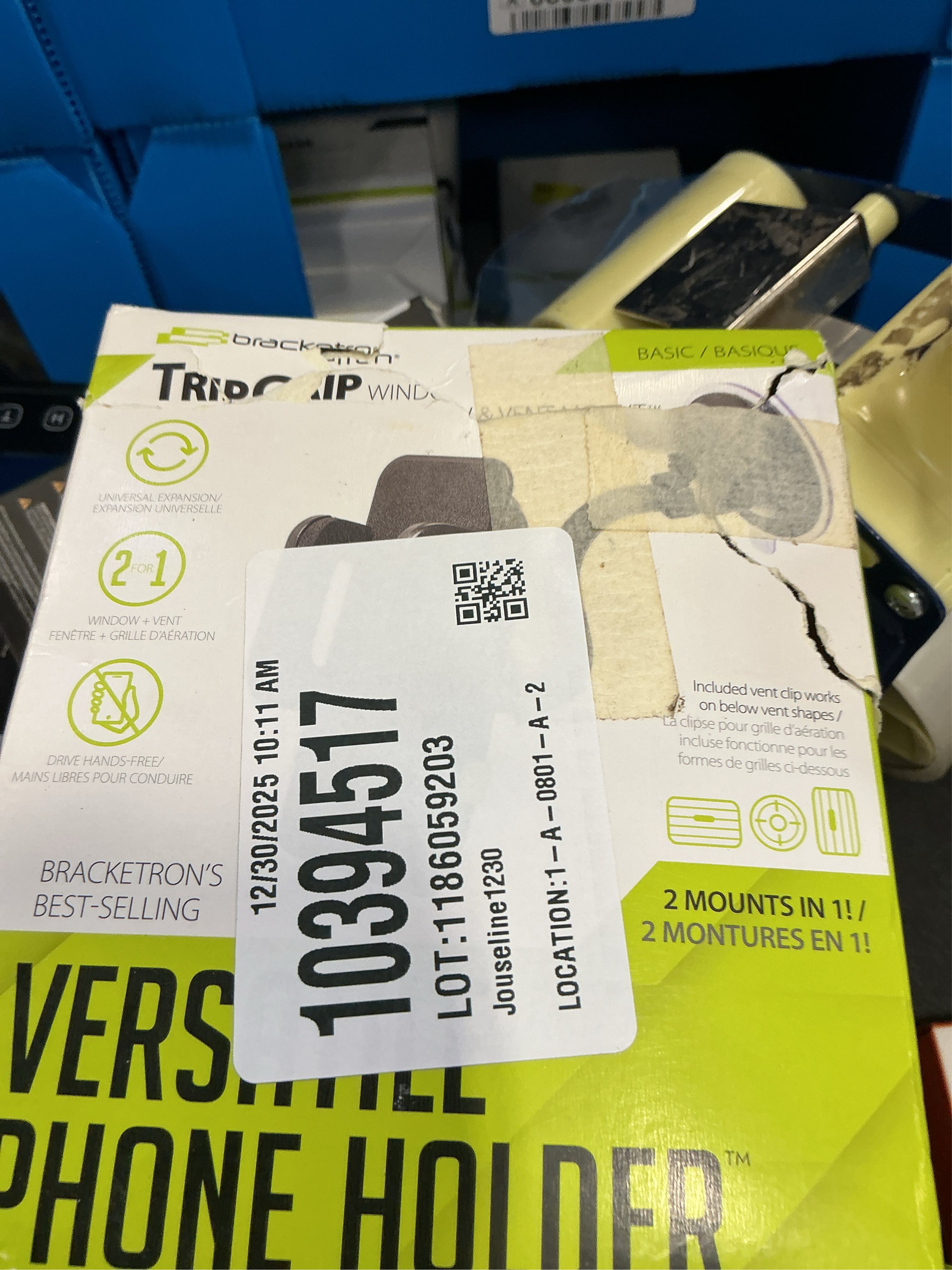 Bracketron TripGrip Window & Vent Mount - Black