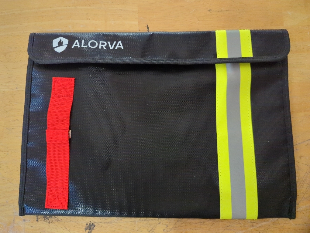 Fireproof & Water-Resistant Document Bag – 15.5 x 11 x 3-inch Pouch for Legal Documents & Valuables - Double-Layered Zippered Protection – Firefighter Designed (Black)