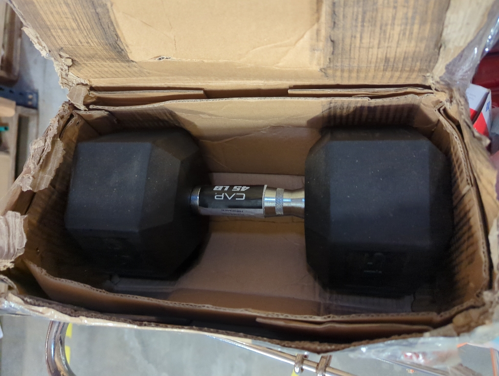 45 lb CAP Barbell Coated Dumbbell Weight | Multiple Options Pairs & Sets