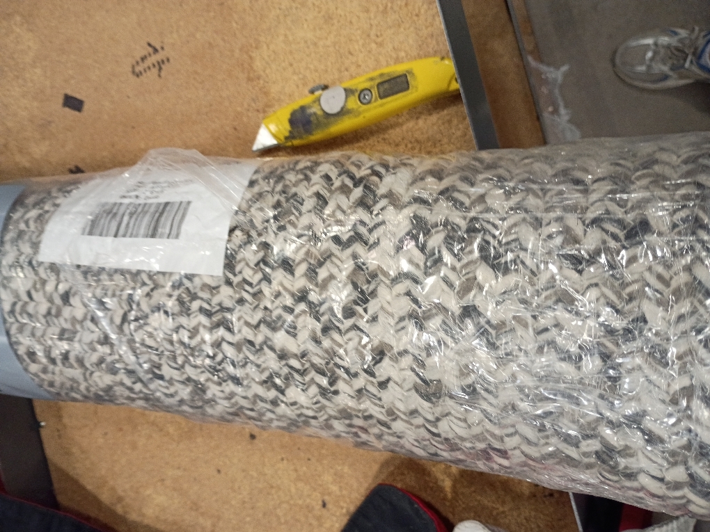 Runner Rug Print Braided Hallway Runner Rug Washable Entryway Rug, Stain Resistant Non-Slip Area Rug Farmhouse Solid Printed Textured Carpet for Bedroom Laundry Kitchen, Grey, 2' x 6'