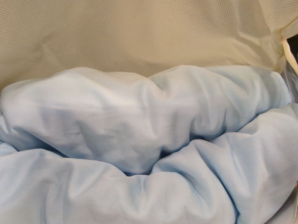 2 Pack 6 Ft Baby Blue Spandex Table Clothes for 6 Foot Rectangle Tables, 6FT Wrinkle Free Fitted Tablecloths Ruffles Design Table Cover for Party, Banquet, Wedding and Events