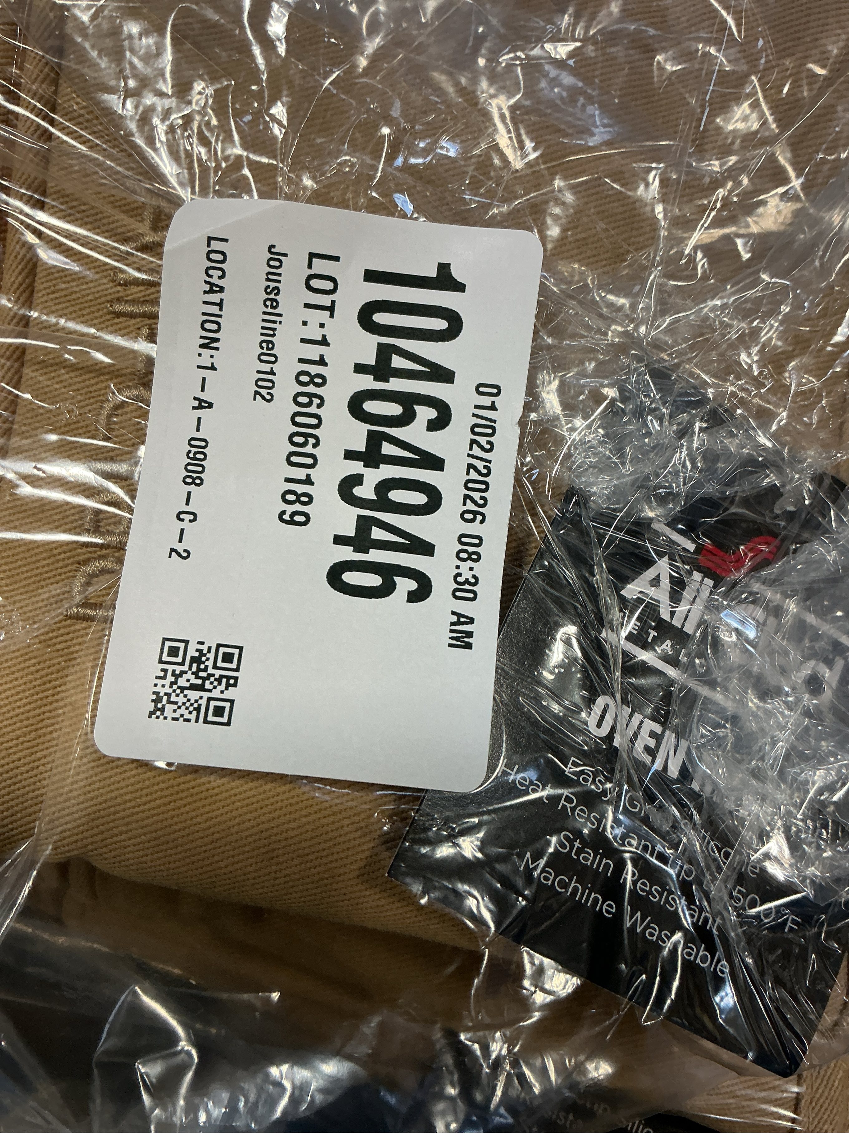 All-Clad Silicone Oven Mitts: Heat Resistant up to 500 Degrees - 100% Cotton & Silicone, 14x7 Oven Mitt for Kitchen and Barbeque, 2-Pack, Cappuccino