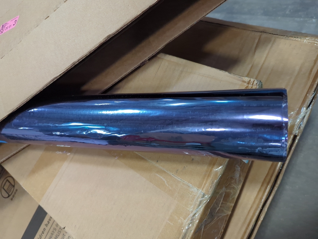 WPCTEV Reflective Window Film Mirror One Way Daytime Privacy Anti UV Static Cling Window Film Removable Decorative Screen Stickers Blue & Silver 6 Mil 35.4 Inch x 6.5 Feet