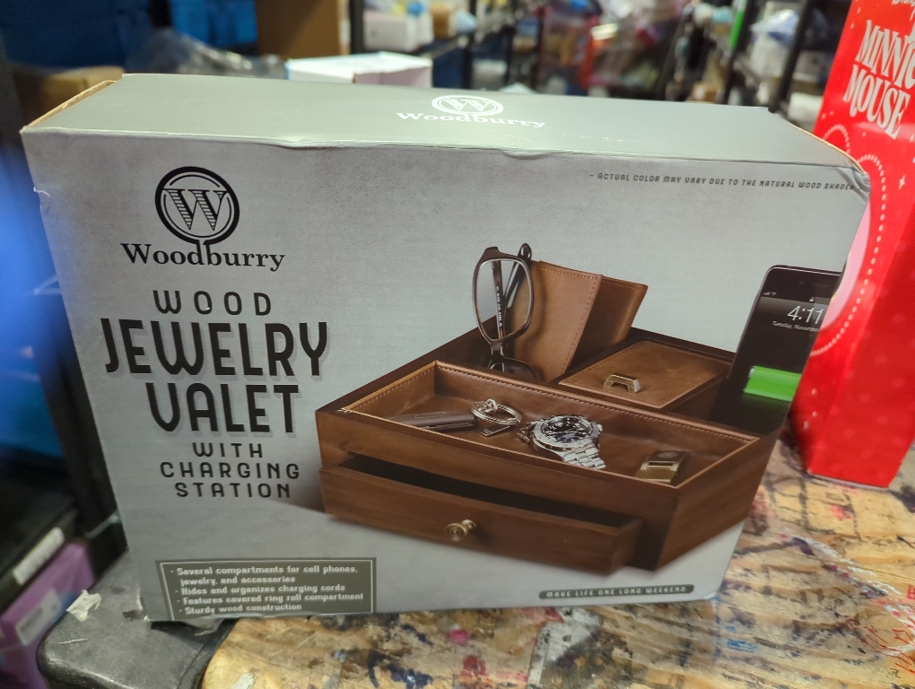 Homde Watch Box for Men Jewelry Organizer with Real Glass Watch Case for Ring, Bracelet, Watch, Necklace, Earrings, and Accessories