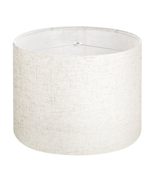 1/12VEVOR Drum Lamp Shade, Beige in High, Medium Drum Linen Lampshade