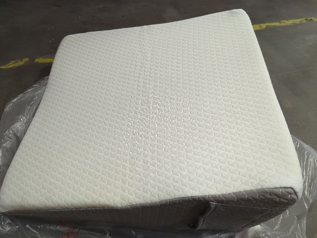 Wedge Pillow with Foam Top for Sleeping,Reading and Rest, 8 Inch Elevated Support Triangle Bed Pillow for Legs and Back Support with Washable Cover