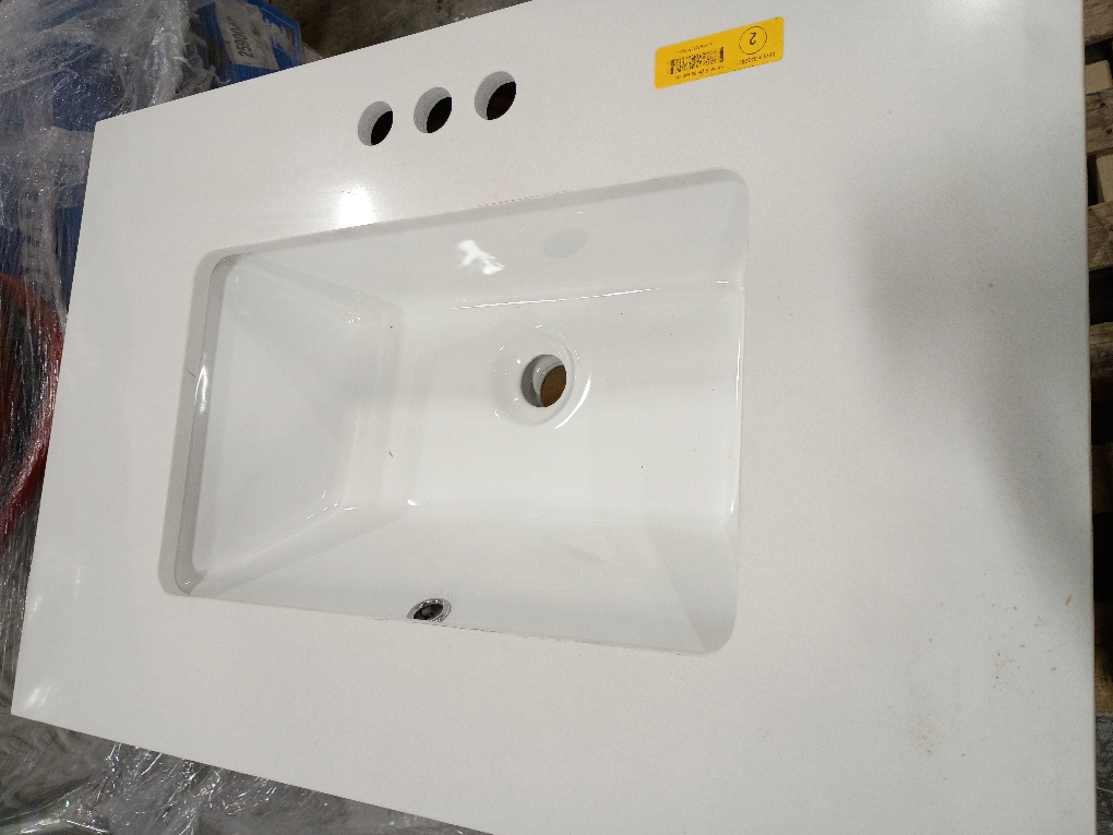 Morriston 30-in light natural oak undermount single sink bathroom vanity (Leg broken )