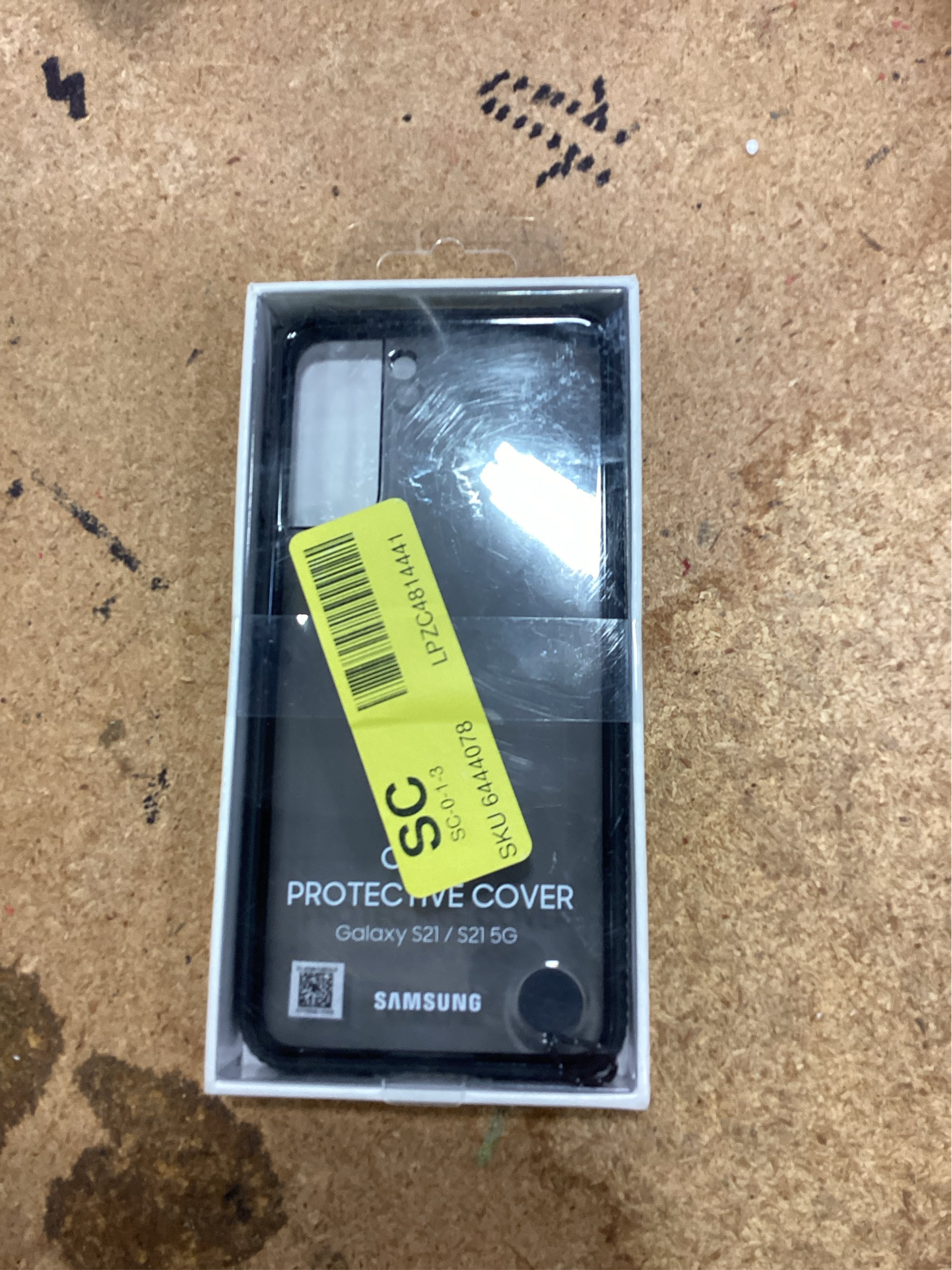 Samsung Clear Protective Cover EF-GG991 - Back cover for cell phone - black - for Galaxy S21 5G