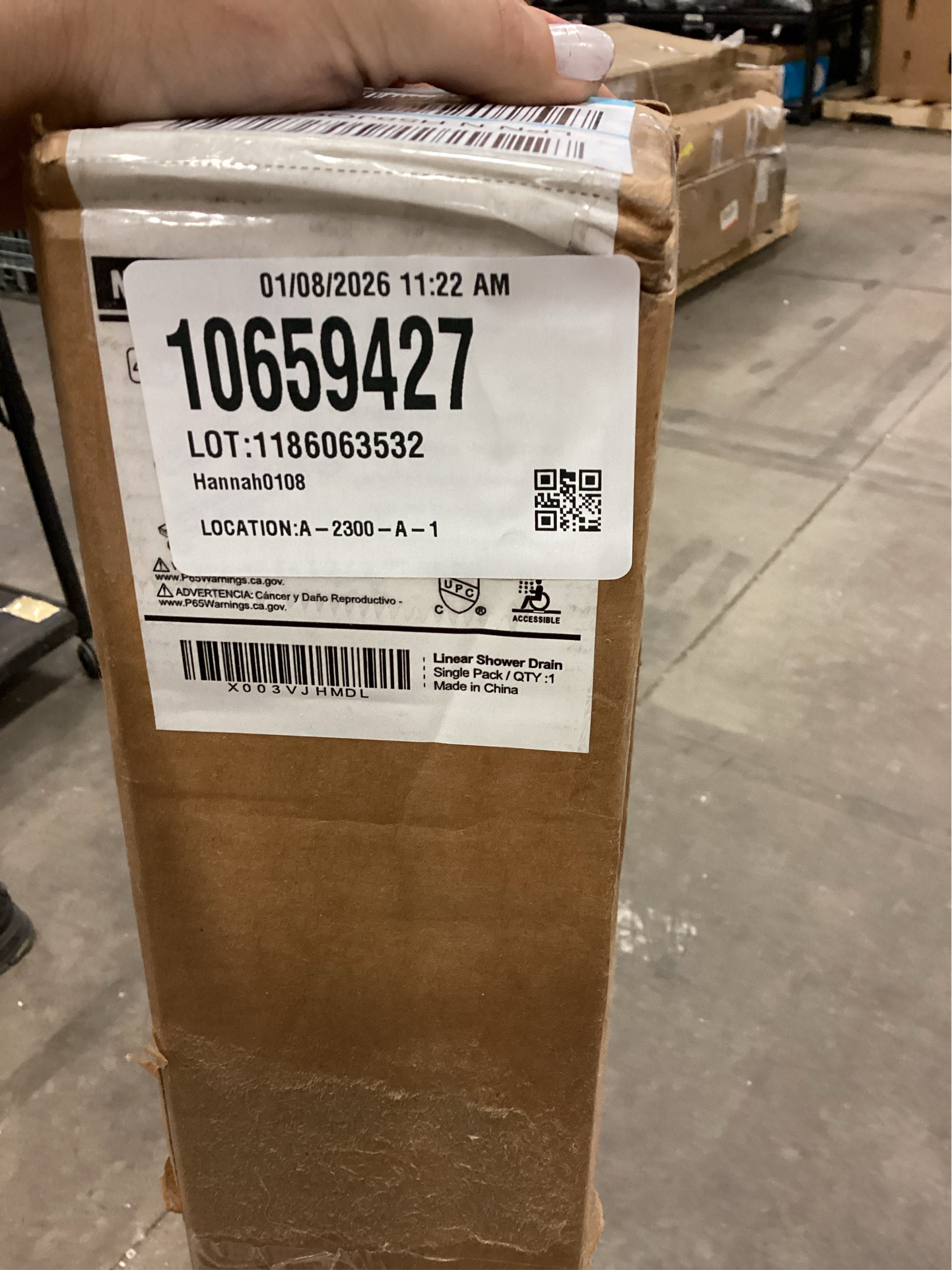 Neodrain Brushed 48-Inch Linear Shower Drain,with 2-in-1 Flat & Tile Insert Brushed Cover, Rectangle Shower Floor Drain, Floor Shower Drain with Adjustable Leveling Feet, Hair Strainer