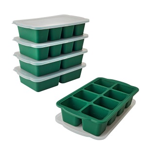 MIU Silicone Freezer Trays with Lids, 5-pack, Assorted