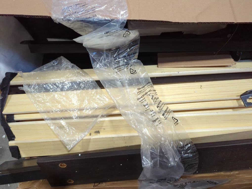 Panel Bed King Brown