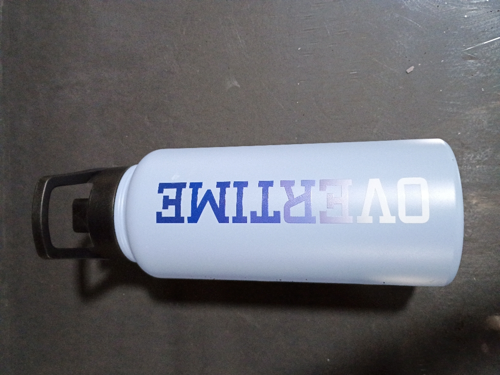 Overtime Elite 30oz Stainless Steel Pro HYDR8 Water Bottle - Ice Blue Logo Gradient