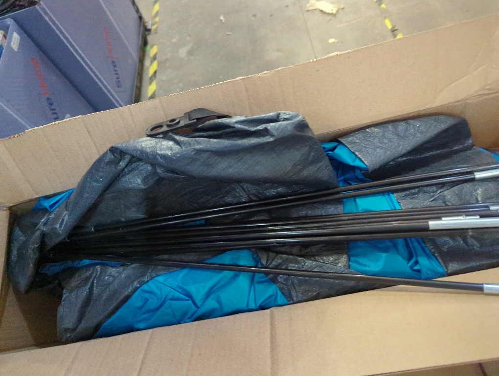 Tent Poles Replacement 8MM 12.8Ft Length Adjustable Fiberglass Tarp Poles 18 Sections Supporting Awning Rods for Camping Backpacking