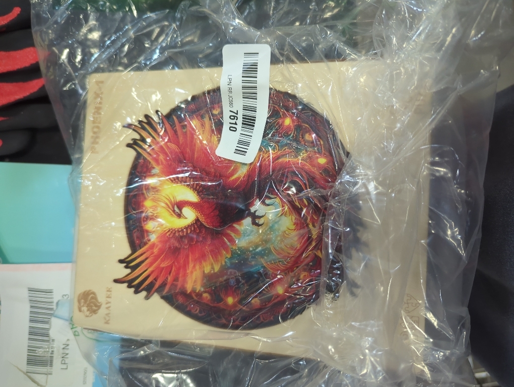 KAAYEE Wooden Jigsaw Puzzles-Wooden Puzzle Adult Unique Shape Advanced Phoenix Wooden Jigsaw Puzzle for Adult, Fathers Mothers Day Gifts14.9 * 13.8in 290pcs,Chritmas Gift