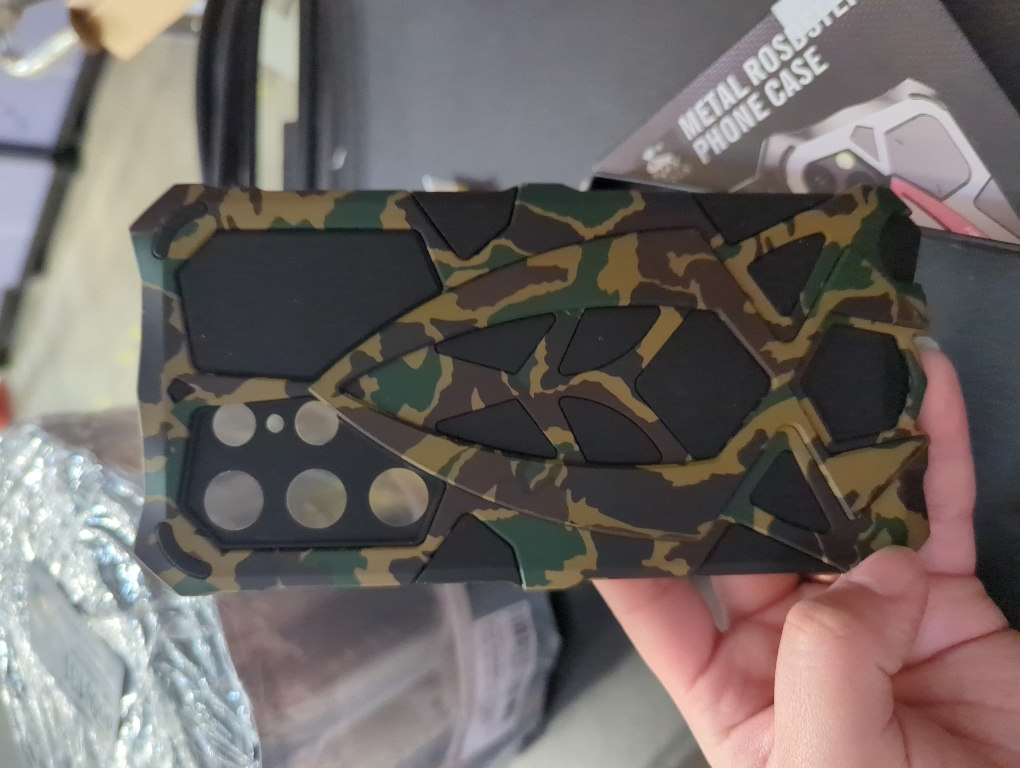 Lunivop for Samsung Galaxy S23 Ultra Case Metal Hard Phone Case Cover Case para Screw with Camera Protection Heavy Duty metalicas Military Grade Camouflage