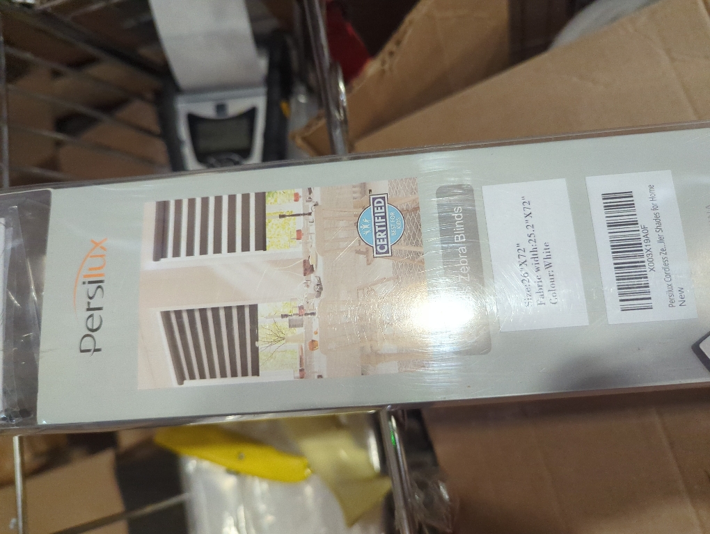 Size 26x 72 Color  White Persilux Cordless Zebra Blinds for Windows, Free-Stop Room Darkening Window Blinds (26 W x 72 H, White) Light Control for Day and Night, Privacy Protection Window Treatments Roller Shades for Home