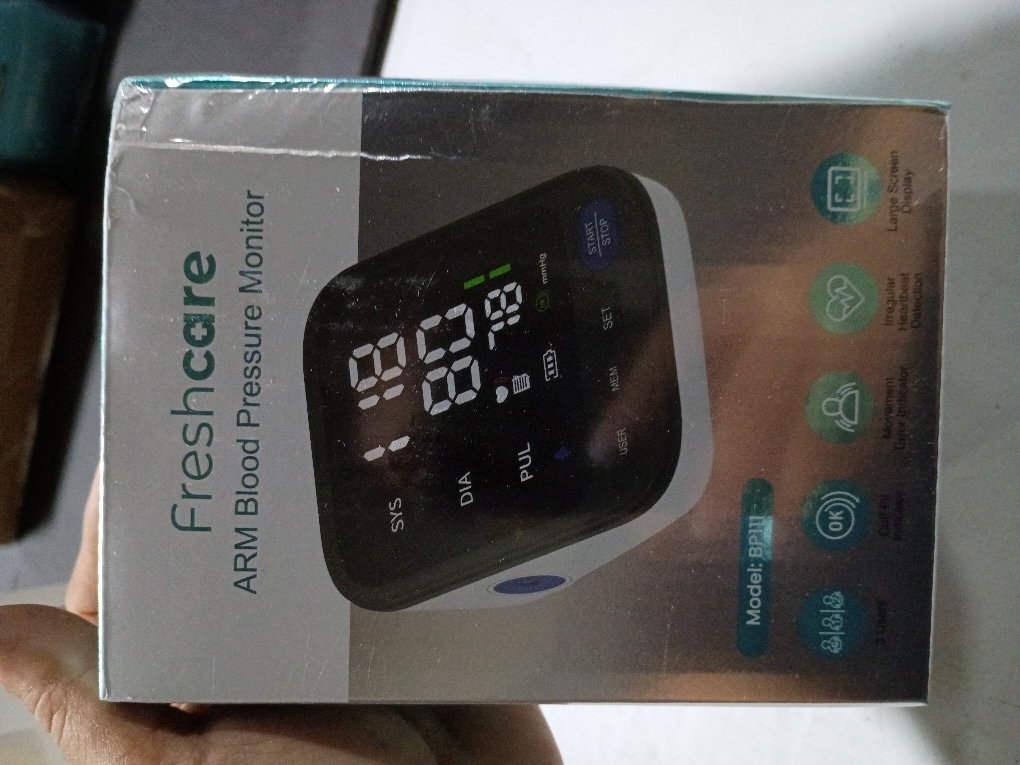 Blood Pressure Machine, Automatic Upper Arm Blood Pressure Monitor with 2x199 Readout, 4.5 Inch Backlit Large Screen Adjustable Large Cuff 9 to 17 Inches - Arrhythmia and Home Hypertension Detector