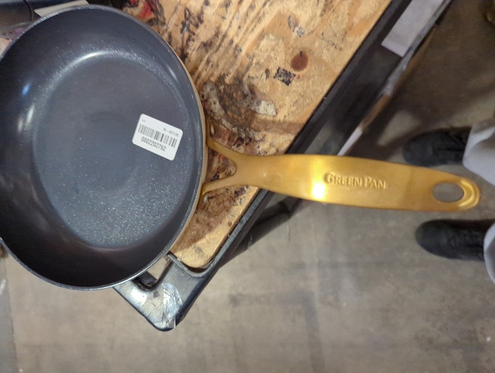 GreenPan Swift Cookware 10 Frying Pan Skillet, Healthy Ceramic Nonstick Coating, Heavy-Gauge Aluminum, Gold-Tone Stainless Steel Handle, PFAS-Free, Dishwasher & Oven Safe, Black