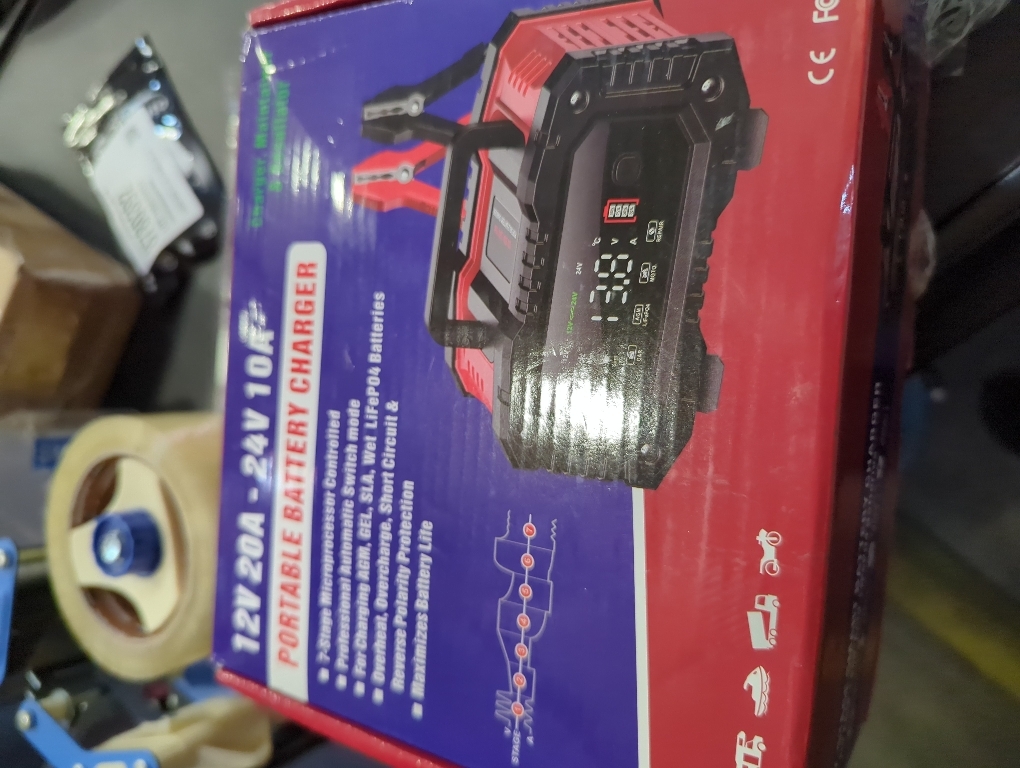 YONHAN Battery Charger 20A 12V/24V LiFePO4 Lead Acid Fully Automatic Battery Maintainer, Car Battery Trickle Charger Automotive w/Repair, Winter Mode, for AGM, STD, Gel, Deep Cycle Batteries