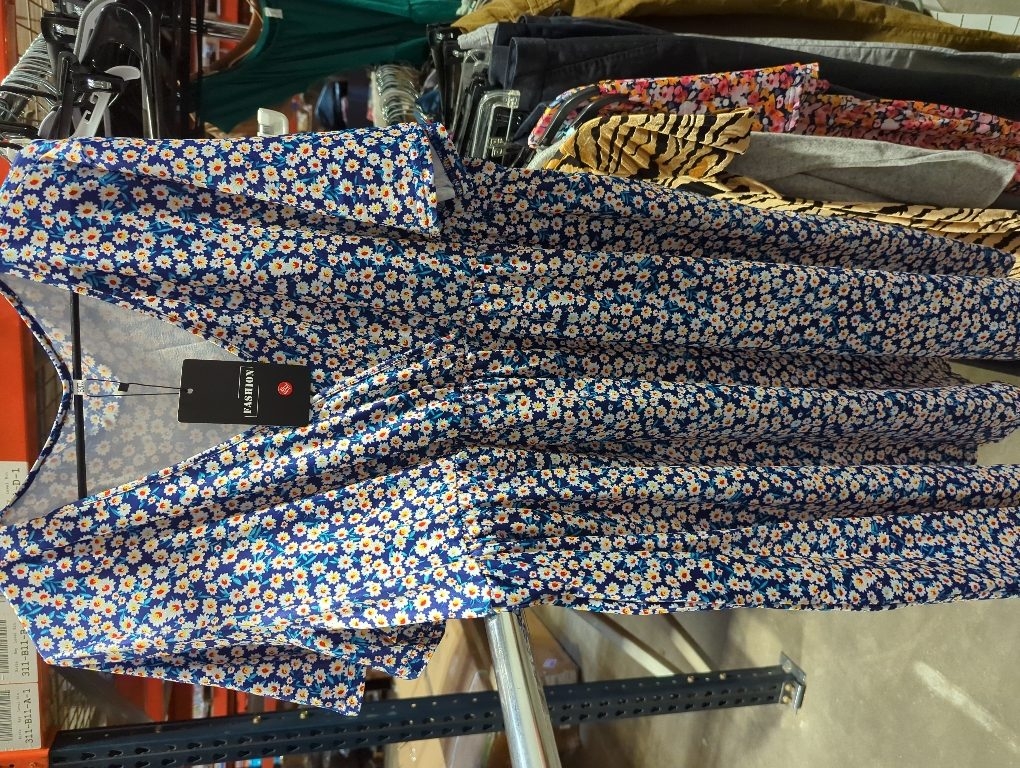 Size small OUGES Women's 2026 Fashion V Neck Midi Dress with Pockets Maternity Clothes Nursing Dresses