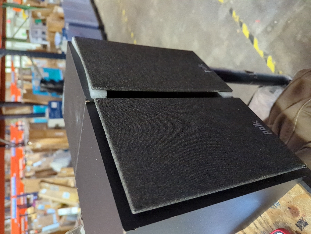 Polk Audio T15 Home Theater and Stereo Bookshelf Speakers – Deep Bass Response, Dolby and DTS Surround, Wall-Mountable, Pair, Black