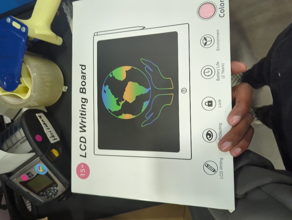 LCD Writing Tablet for Kids, ienRon 15 inch Quality Erasable Drawing Toddler Doodle Board for Kids, Preschool Toys for Baby Girls Boys, Rechargeable Toddler Drawing Board for Ages 3  Years Old, Pink