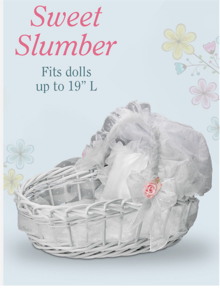 Sweet Slumber White Wicker Basket With Retractable Hood ‼️some parts are damaged (see pictures)‼️