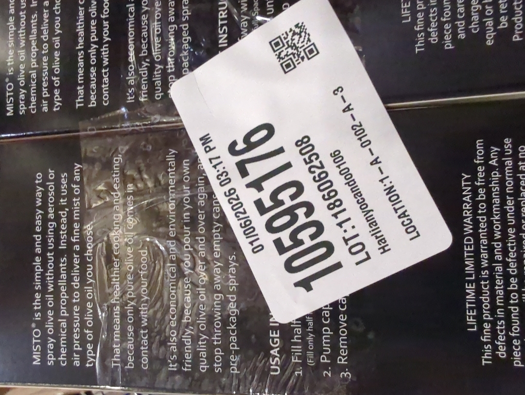 2 pack Misto Olive Oil Sprayer in Brushed Aluminum